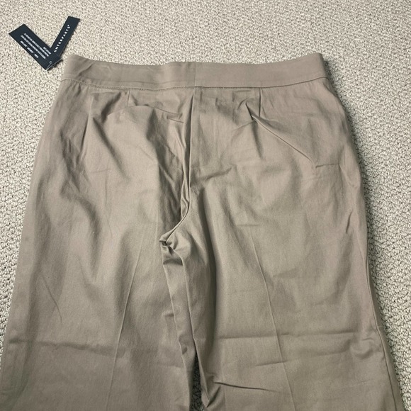 Counterparts Womens Pants Size 10 Brown Straight Leg Slimming Sensations Cropped - Picture 4 of 13